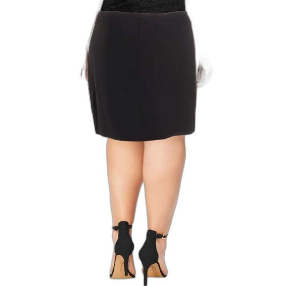 Anne Klein Knee-Length Pencil Skirt Women's Size 10 Multi-Colored Button Accents - Picture 2 of 12